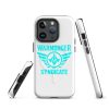 WMS Rugged MagSafe® Case | iPhone® | Brand | White/ Aqua