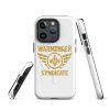 WMS Rugged MagSafe® Case | iPhone® | Brand | White/ Gold