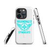WMS Rugged MagSafe® Case | iPhone® | Brand | White/ Aqua