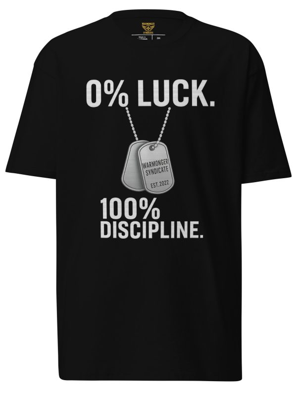 0% Luck 100% Discipline Tee | Premium Heavyweight | 2-4X