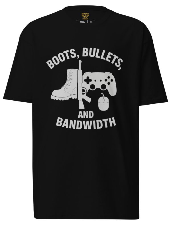 Boots, Bullets, and Bandwidth Tee | Premium Heavyweight | 2-4X