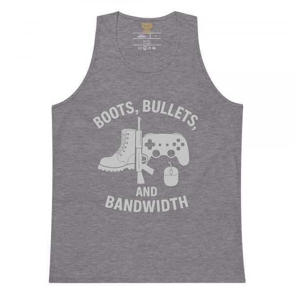 Boots, Bullets, and Bandwidth Tank Top | Premium | S-XL