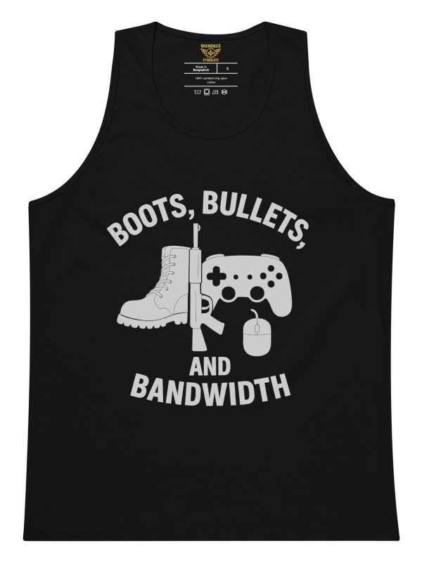 Boots, Bullets, and Bandwidth Tank Top | Premium | S-XL