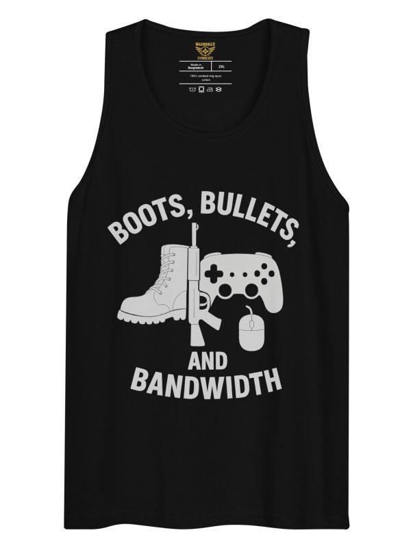 Boots, Bullets, and Bandwidth Tank Top | Premium | 2-3X