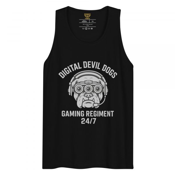 mens-premium-tank-top-black-front-68c16f2cdbaed.jpg Digital Devil Dogs Tank Top | Premium | 2-3X