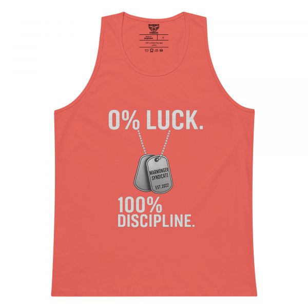 0% Luck 100% Discipline Tank Top | Premium | S-XL