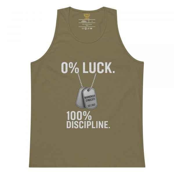 0% Luck 100% Discipline Tank Top | Premium | S-XL