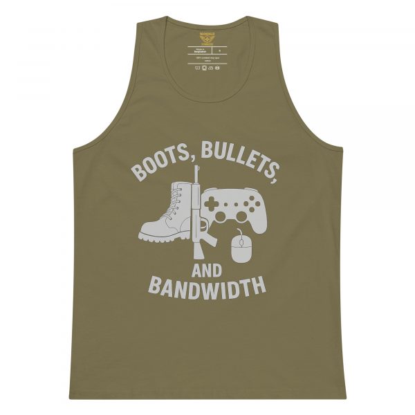 Boots, Bullets, and Bandwidth Tank Top | Premium | S-XL