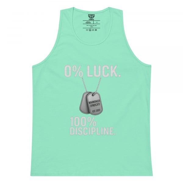 0% Luck 100% Discipline Tank Top | Premium | S-XL