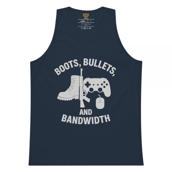 Boots, Bullets, and Bandwidth Tank Top | Premium | S-XL