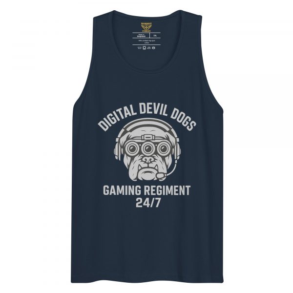 mens-premium-tank-top-navy-front-68c16f2cdd3c4.jpg Digital Devil Dogs Tank Top | Premium | 2-3X