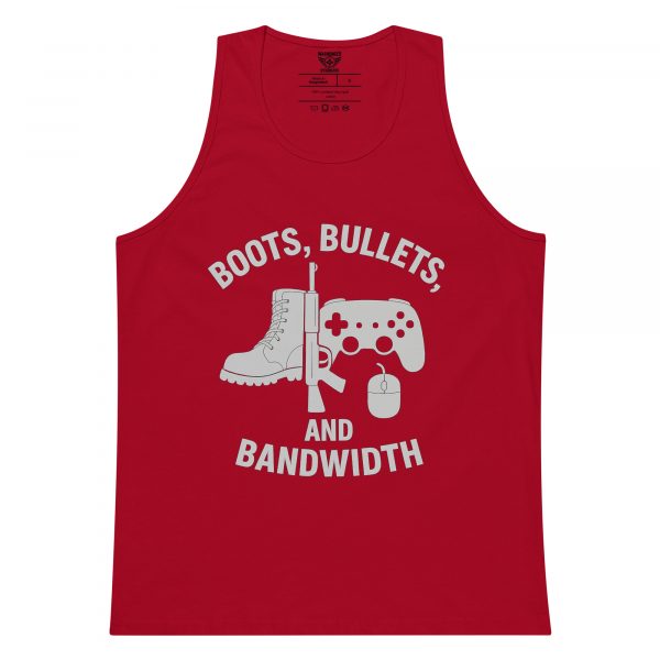 Boots, Bullets, and Bandwidth Tank Top | Premium | S-XL
