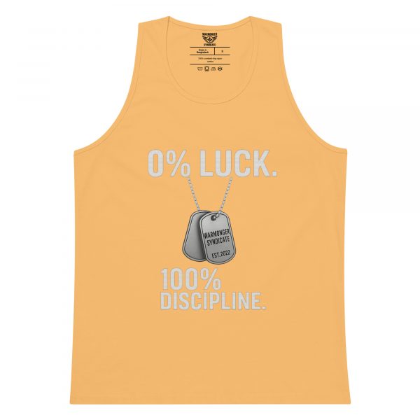 0% Luck 100% Discipline Tank Top | Premium | S-XL