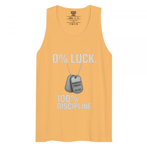 mens-premium-tank-top-squash-front-68c16e6b875e0.jpg 0% Luck 100% Discipline Tank Top | Premium | 2-3X