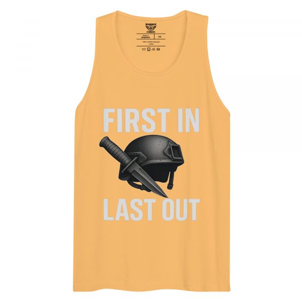 mens-premium-tank-top-squash-front-68c16fd33ac35.jpg First In Last Out Tank Top | Premium | 2-3X