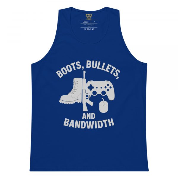 Boots, Bullets, and Bandwidth Tank Top | Premium | S-XL