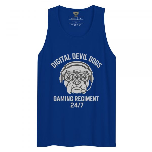 mens-premium-tank-top-team-royal-front-68c16f2cdc5f0.jpg Digital Devil Dogs Tank Top | Premium | 2-3X