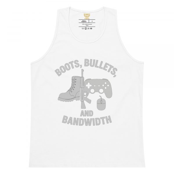 Boots, Bullets, and Bandwidth Tank Top | Premium | S-XL