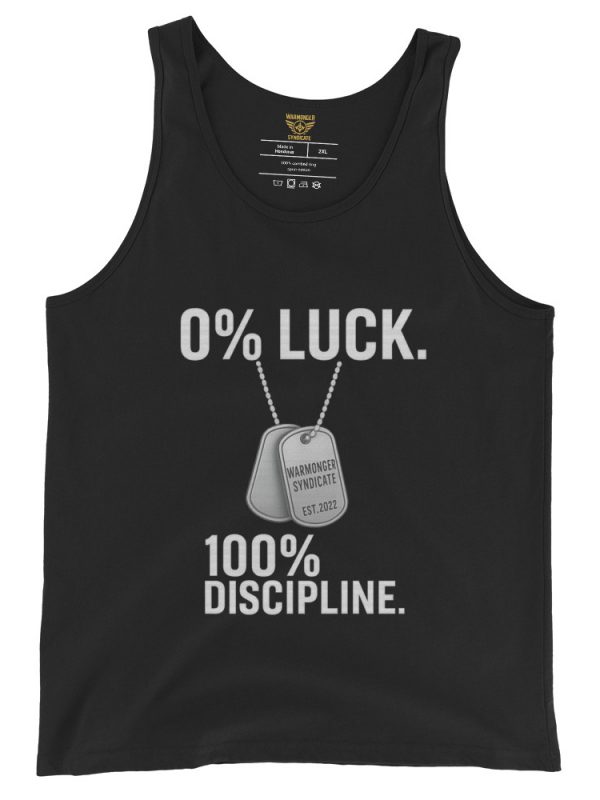 0% Luck 100% Discipline Tank Top | Select | 2X