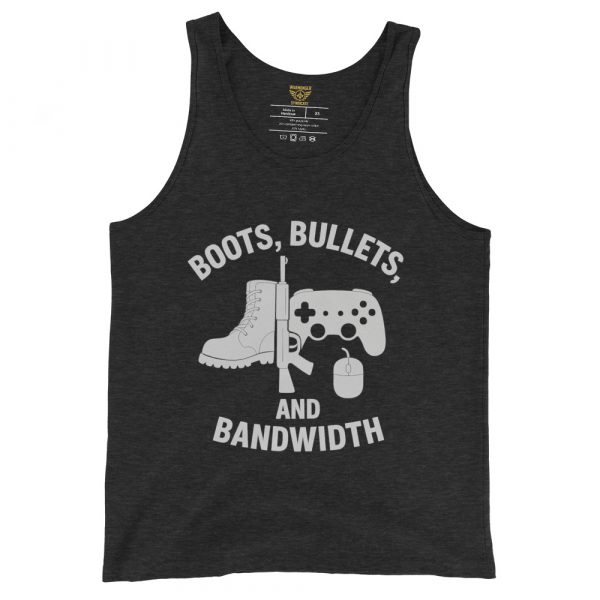 Boots, Bullets, and Bandwidth Tank Top | Select | XS-XL