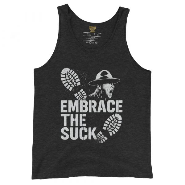 mens-staple-tank-top-charcoal-black-triblend-front-68b6209ae439a.jpg Embrace The Suck Tank Top | Select | XS-XL