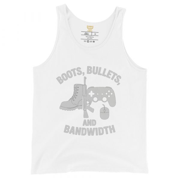 Boots, Bullets, and Bandwidth Tank Top | Select | XS-XL