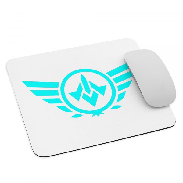 mouse-pad-white-front-68c76f6b40183.jpg WMS Mouse Pad | Logo | White/ Aqua