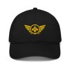 Gold Embroidered Logo Dad Cap | Organic