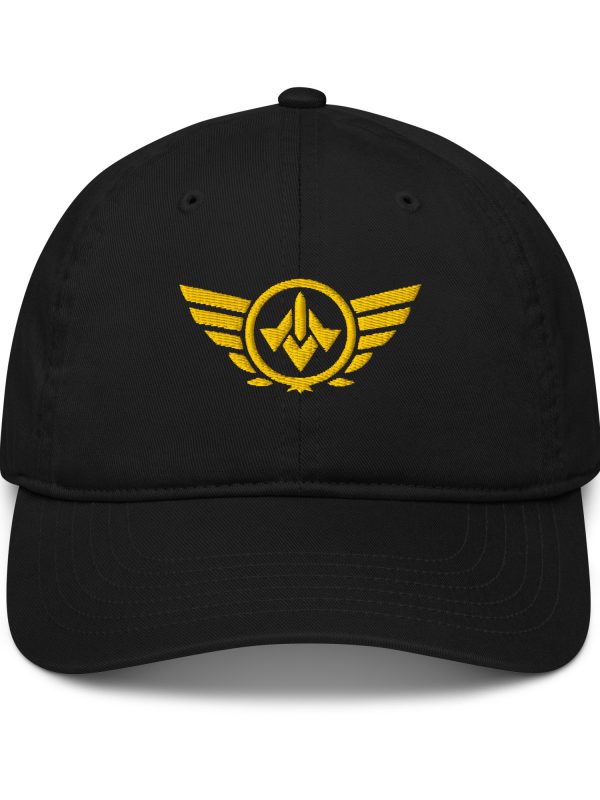 Gold Embroidered Logo Dad Cap | Organic