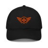 Orange Embroidered Logo Dad Cap | Organic
