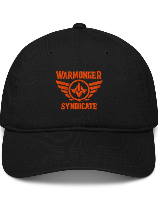 Orange Embroidered Brand Logo Dad Cap | Organic