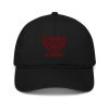 Maroon Embroidered Brand Logo Dad Cap | Organic