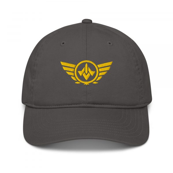 Gold Embroidered Logo Dad Cap | Organic