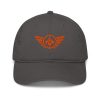 Orange Embroidered Logo Dad Cap | Organic