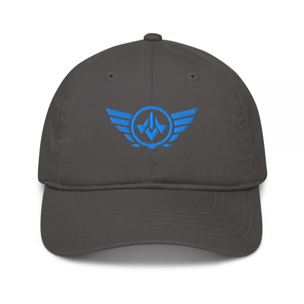 Aqua Embroidered Logo Dad Cap | Organic