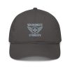 Grey Embroidered Brand Logo Dad Cap | Organic