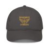 Old Gold Embroidered Brand Logo Dad Cap | Organic