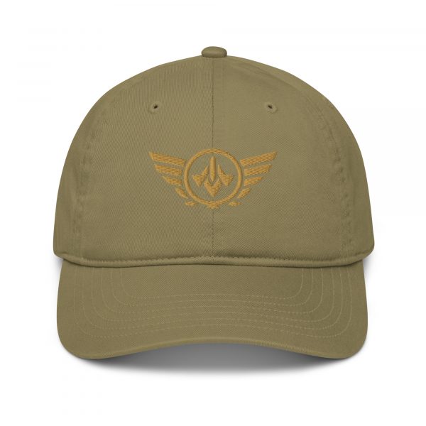 Old Gold Embroidered Logo Dad Cap | Organic
