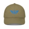 Aqua Embroidered Logo Dad Cap | Organic