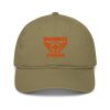 Orange Embroidered Brand Logo Dad Cap | Organic