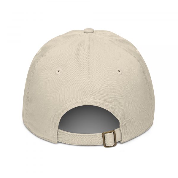 White Embroidered Brand Logo Dad Cap | Organic