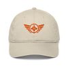 Orange Embroidered Logo Dad Cap | Organic