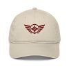 Maroon Embroidered Logo Dad Cap | Organic