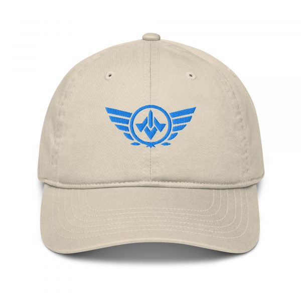 Aqua Embroidered Logo Dad Cap | Organic