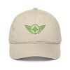 Kiwi Green Embroidered Logo Dad Cap | Organic