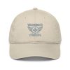 Grey Embroidered Brand Logo Dad Cap | Organic