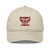 Maroon Embroidered Brand Logo Dad Cap | Organic