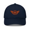 Orange Embroidered Logo Dad Cap | Organic