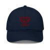 Maroon Embroidered Brand Logo Dad Cap | Organic
