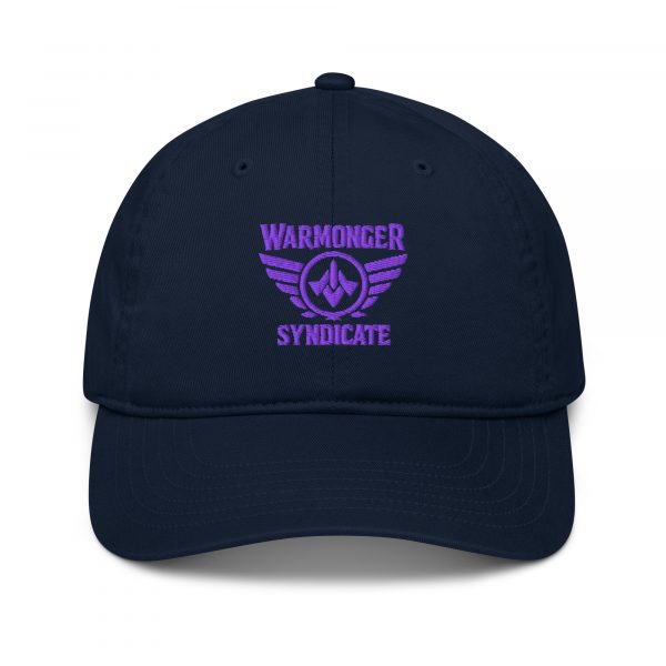 Purple Embroidered Brand Logo Dad Cap | Organic